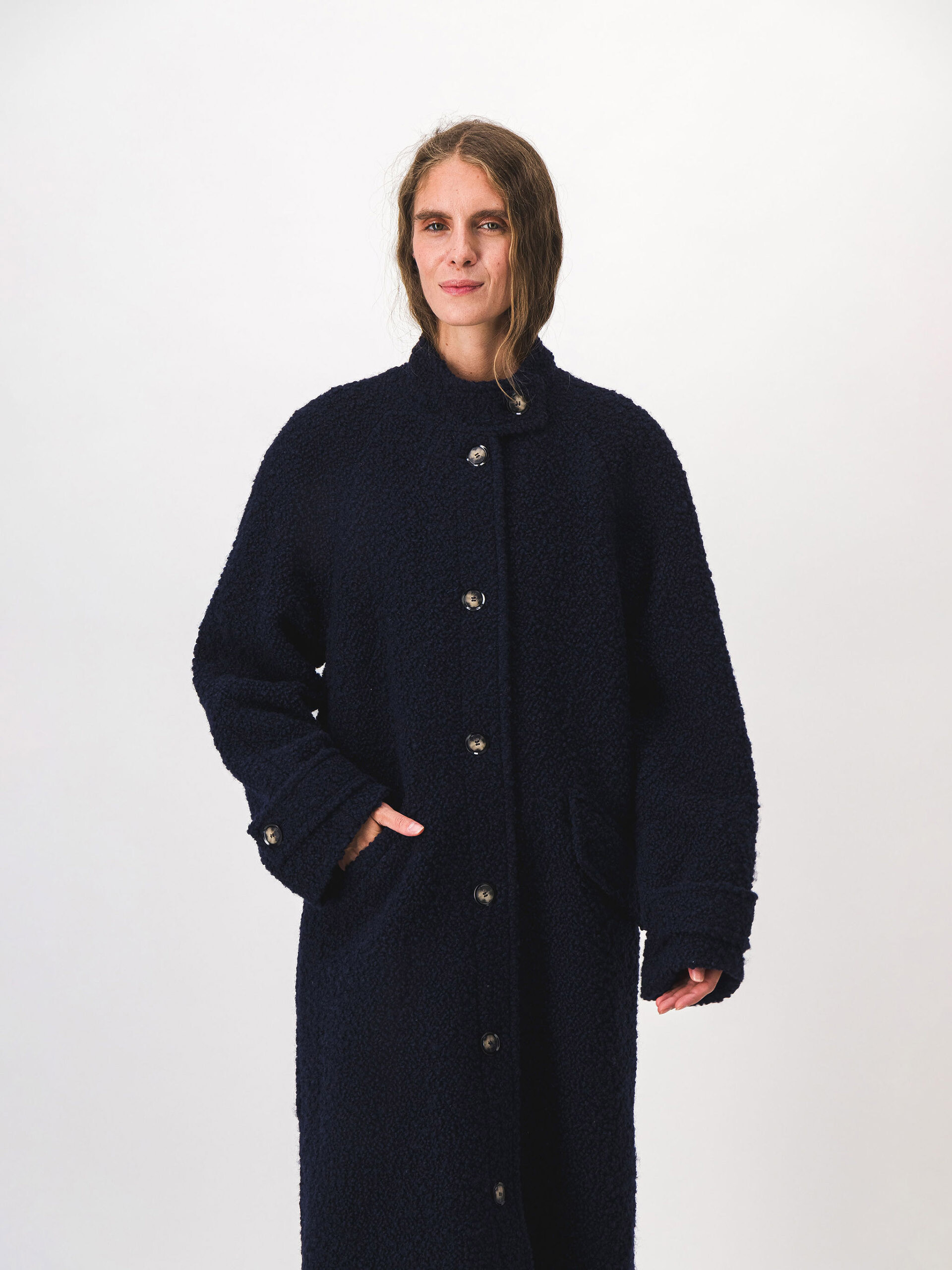 MERLIN COAT -  Marine , Ready-to-wear Bensimon