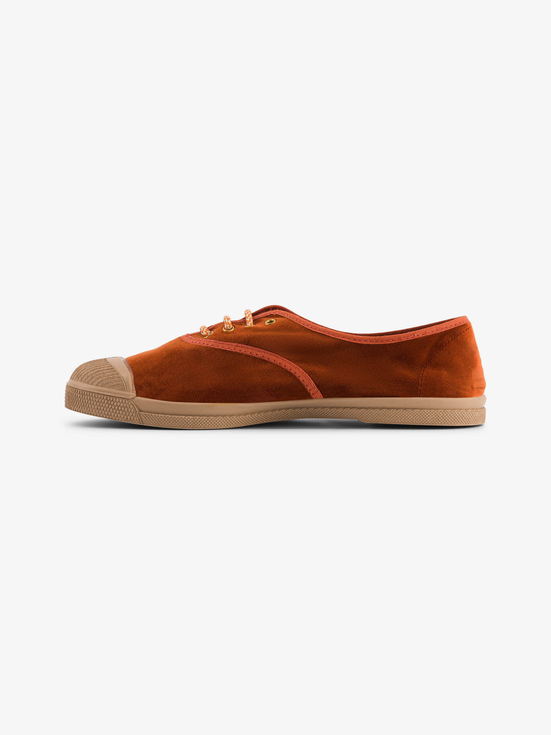 SOFT VELVET WOMEN'S TENNIS LACE - Brick , Tennis & Shoes Bensimon
