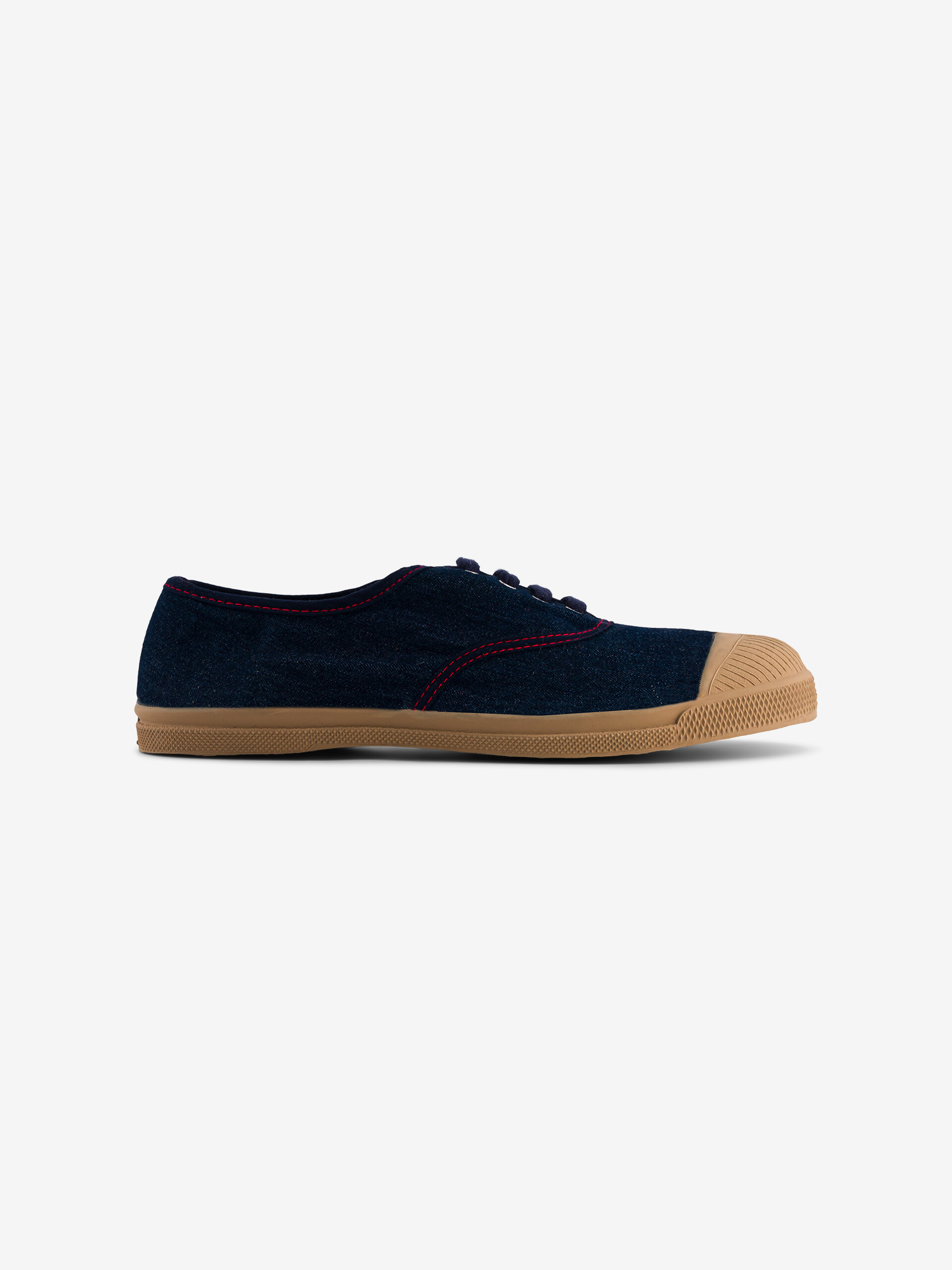 RAW DENIM WOMAN LACE UP TENNIS - Denim , Tennis & Shoes Bensimon