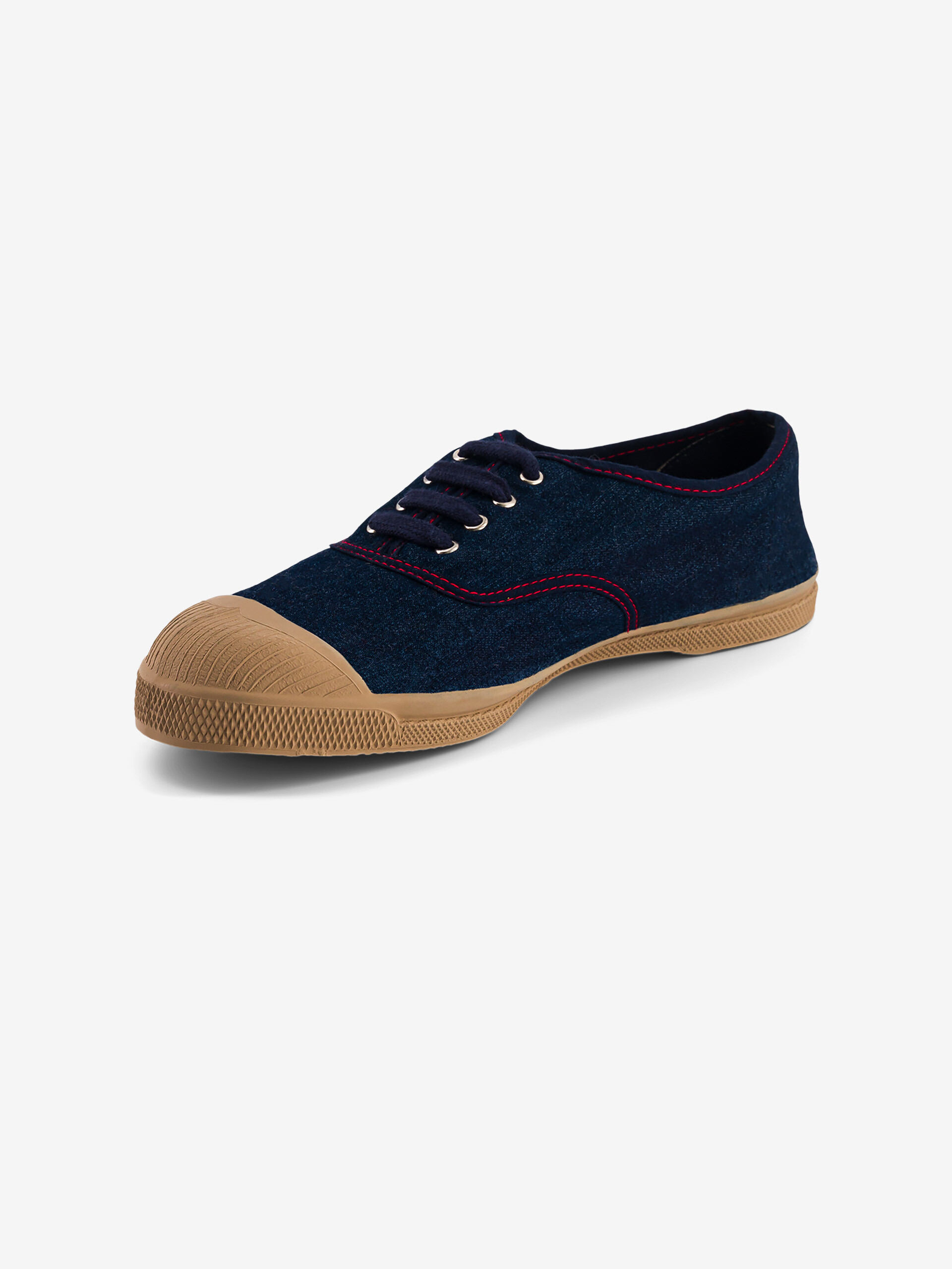 RAW DENIM WOMAN LACE UP TENNIS - Denim , Tennis & Shoes Bensimon