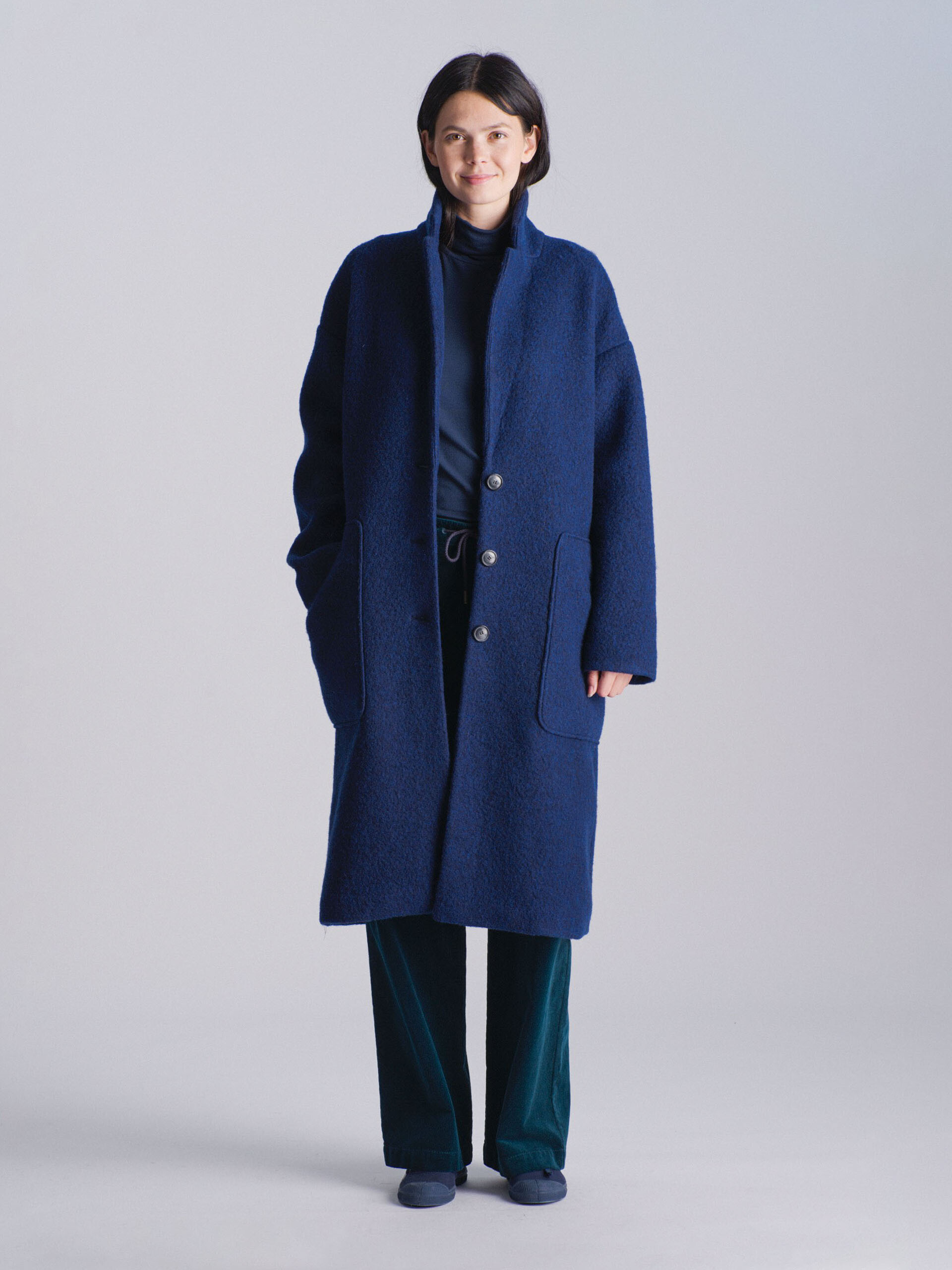 KACEY COAT -  Encre , Ready-to-wear Bensimon