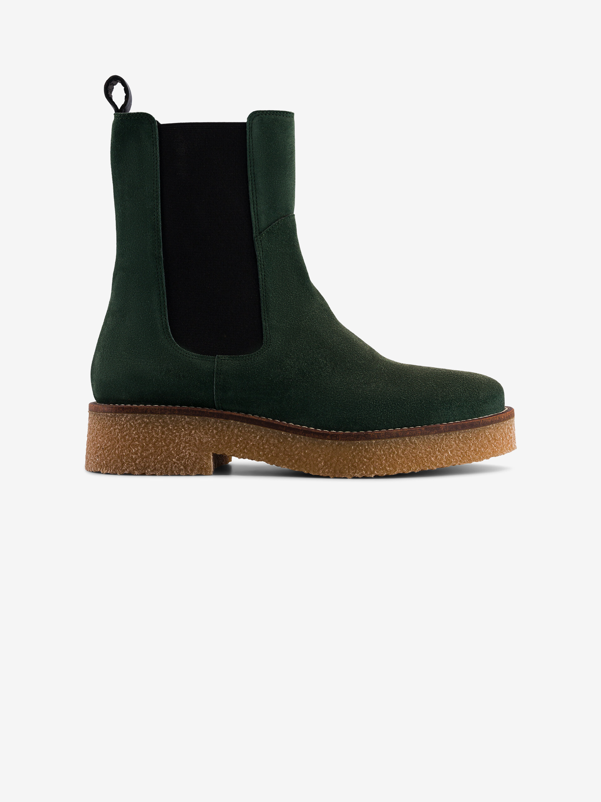 CREPE CHELSEA BOOTS -  Forest , Ready-to-wear Bensimon