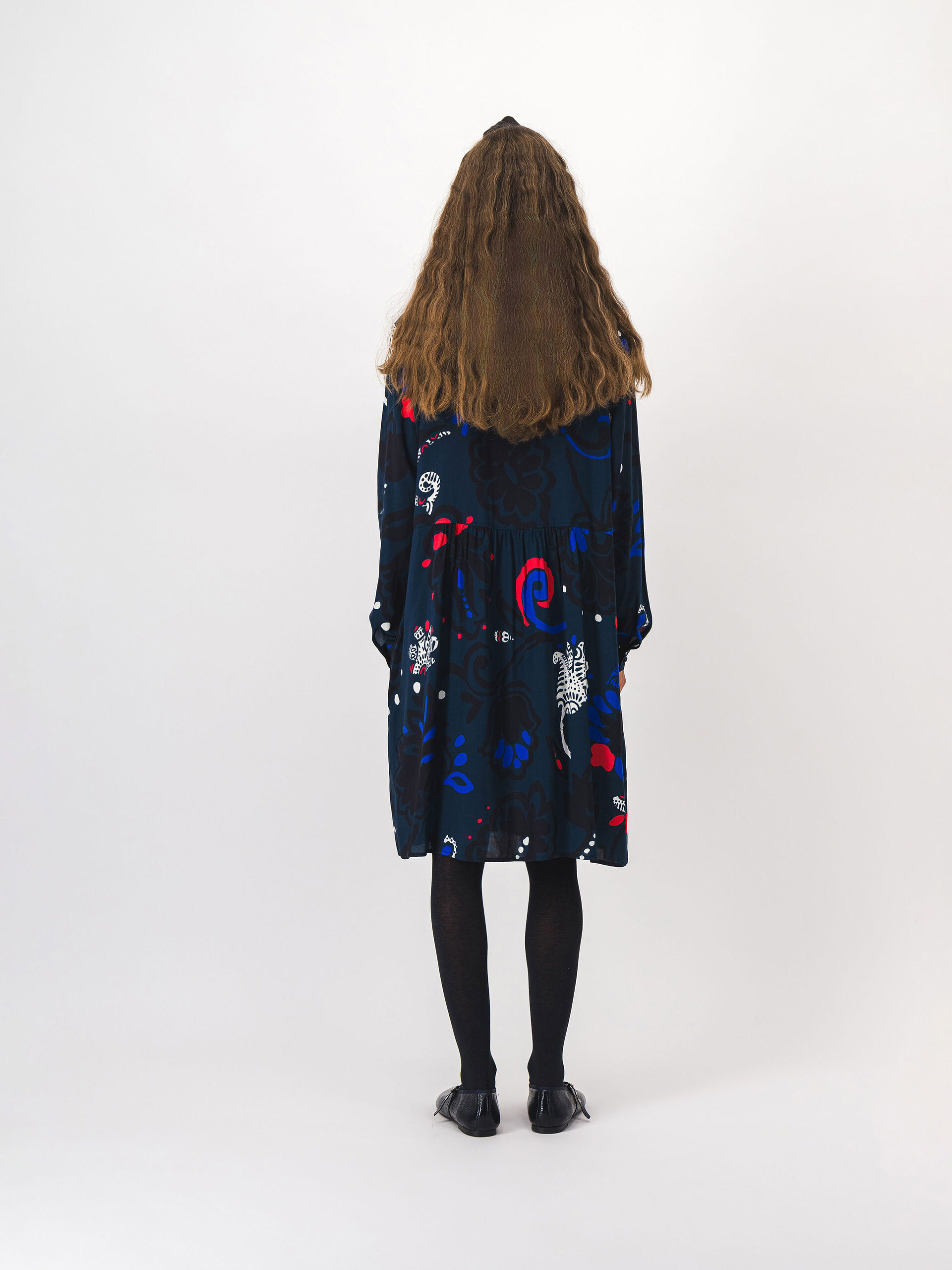 JAYA DRESS -  Imprime bleu , Ready-to-wear Bensimon