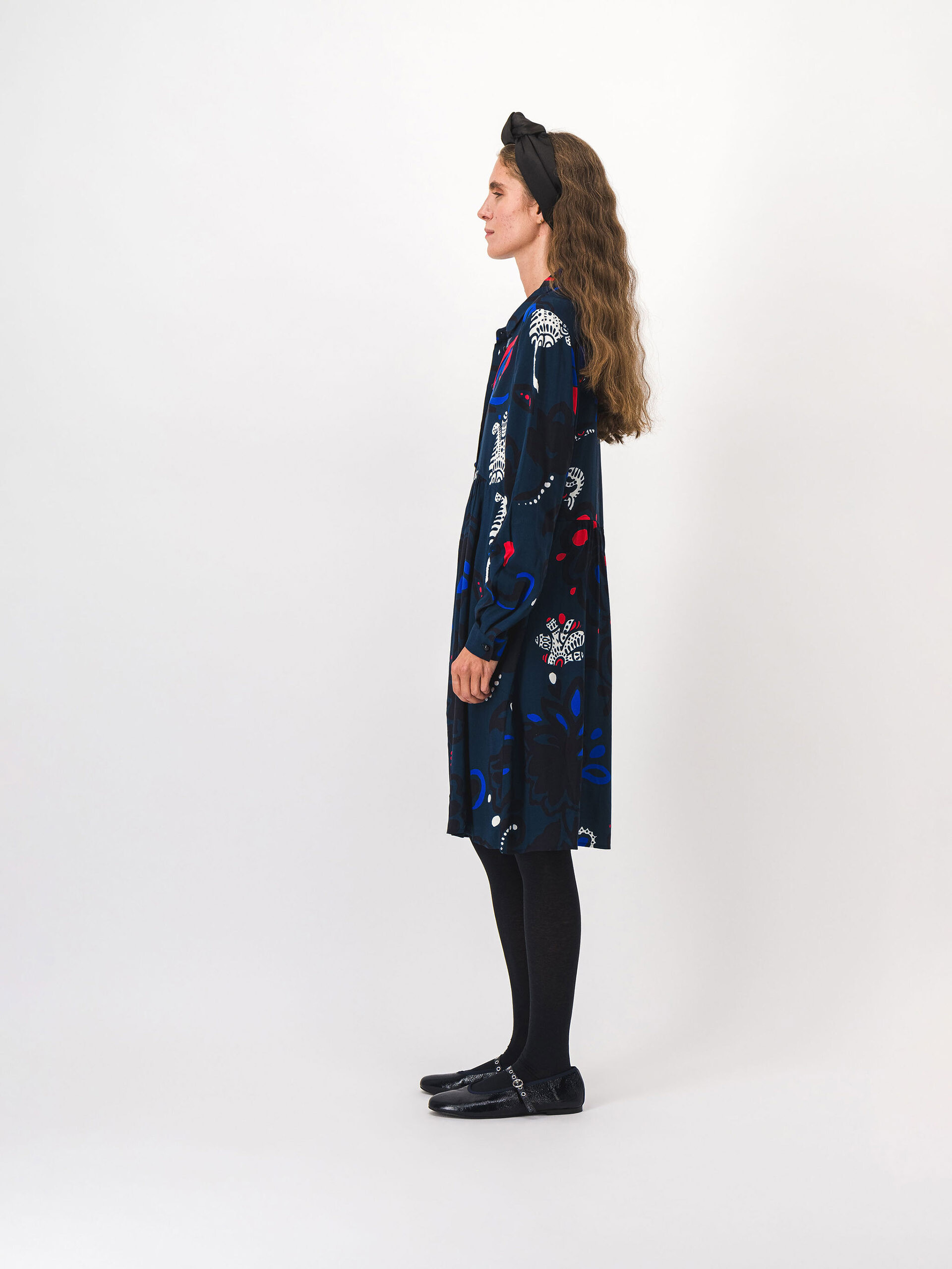 JAYA DRESS -  Imprime bleu , Ready-to-wear Bensimon