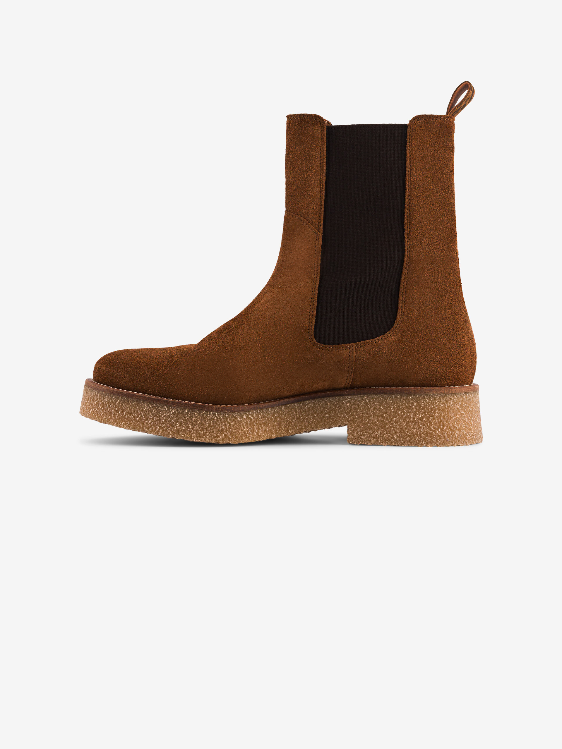 CREPE CHELSEA BOOTS - Tobacco , Ready-to-wear Bensimon