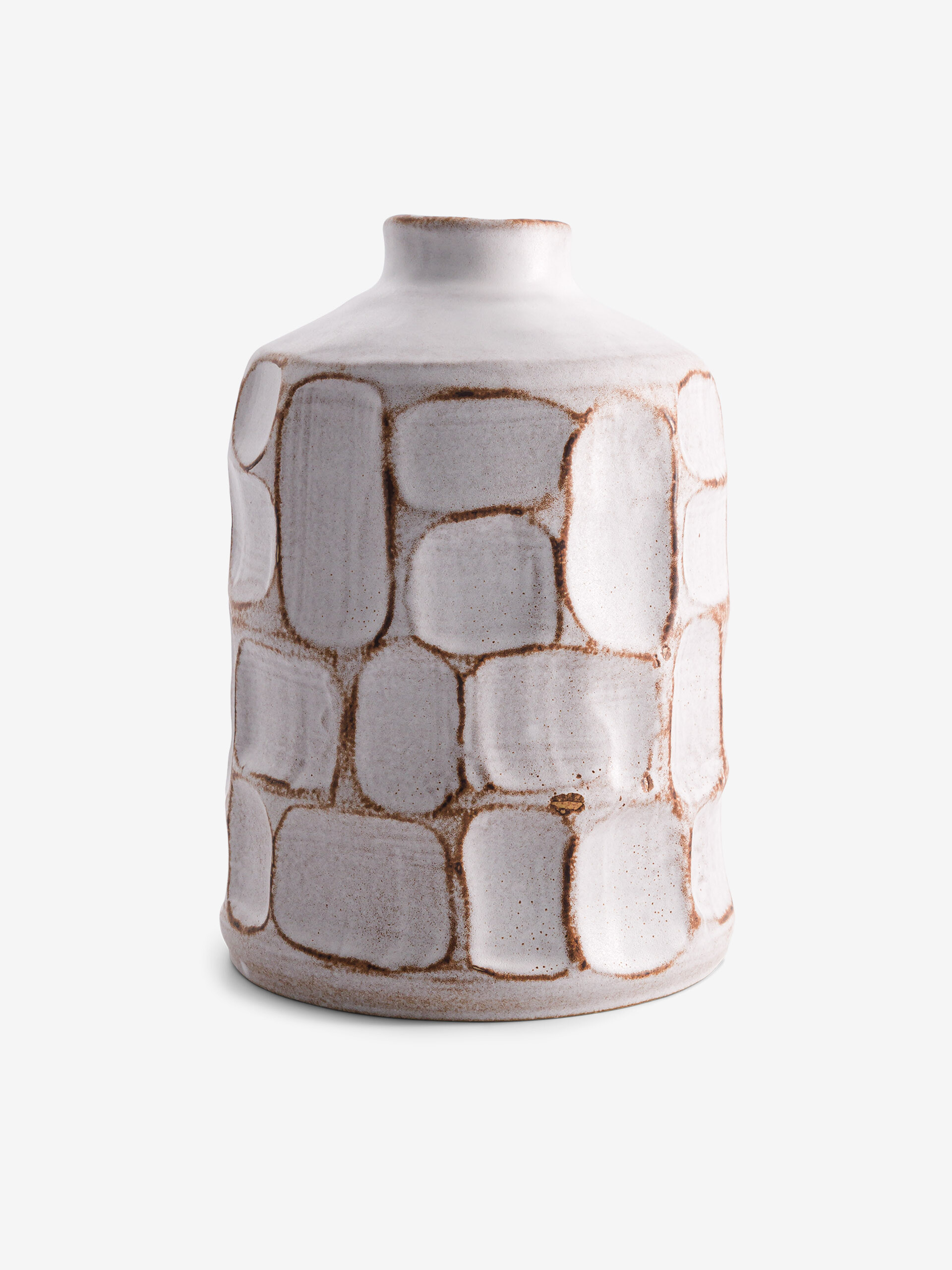 VASE BEIGE PINK CERAMIC -  Beige , Home design Bensimon