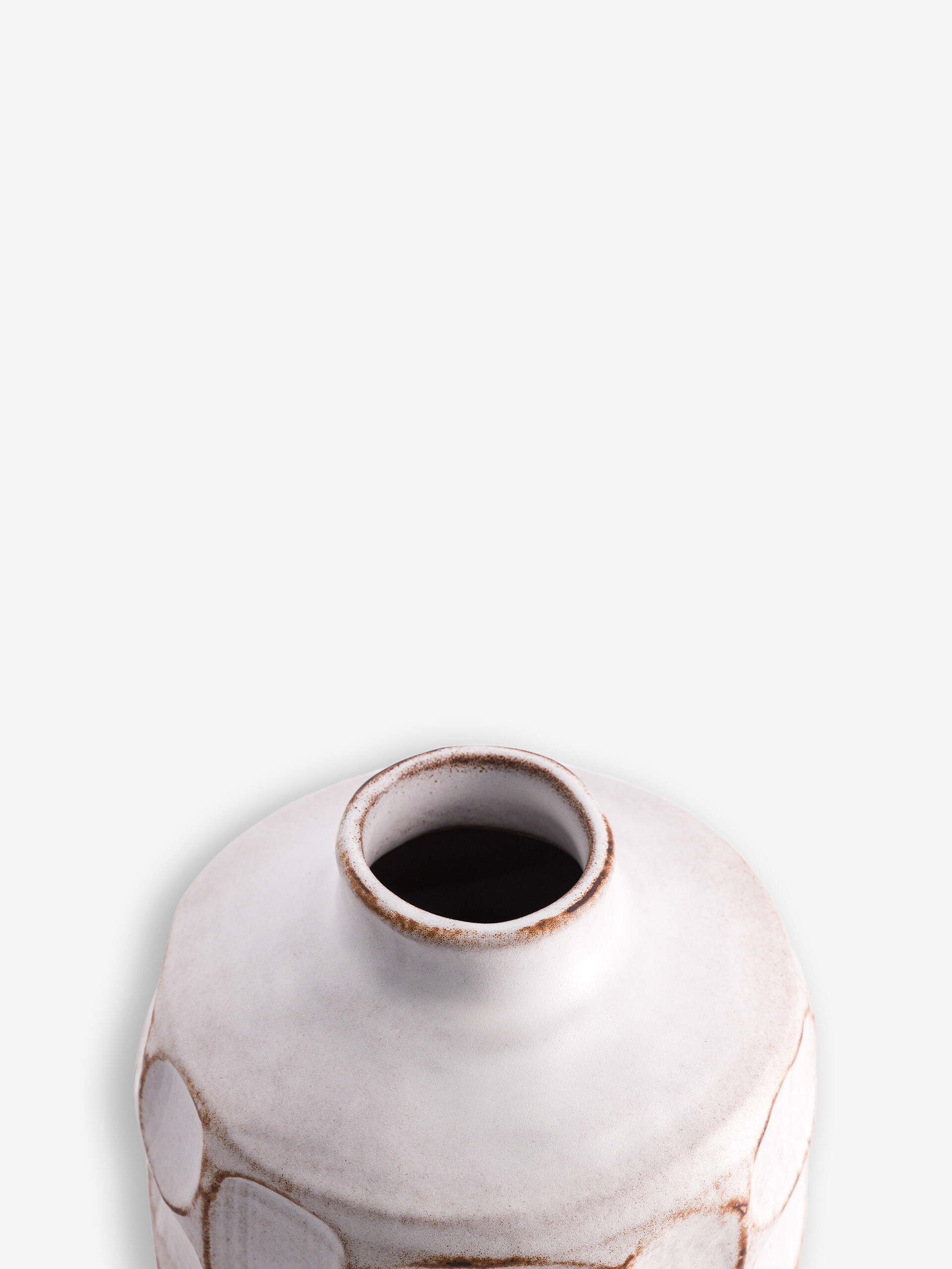 VASE BEIGE PINK CERAMIC -  Beige , Home design Bensimon