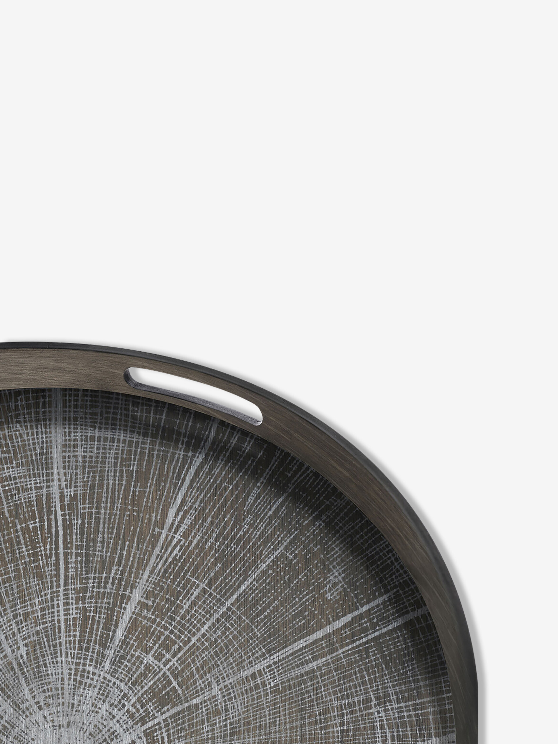 WOODEN TRAY WHITE SLICE - Multicolored , Home design Bensimon