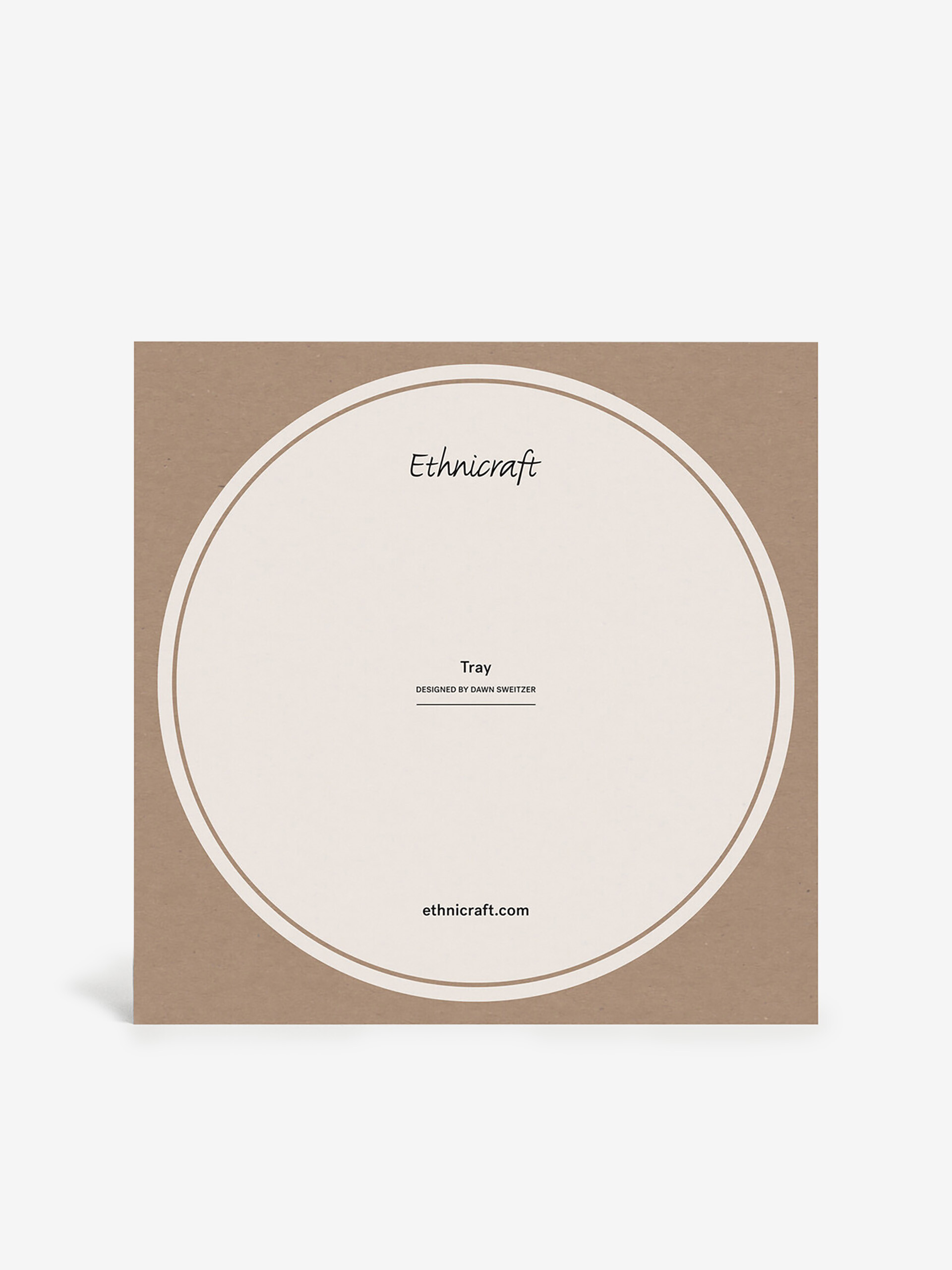 WOODEN TRAY WHITE SLICE - Multicolored , Home design Bensimon