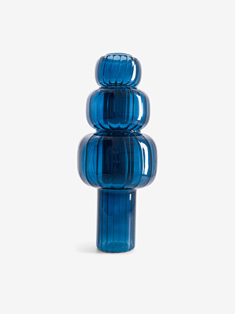 VASE TWIST BLEU M -  Blue , Home design Bensimon