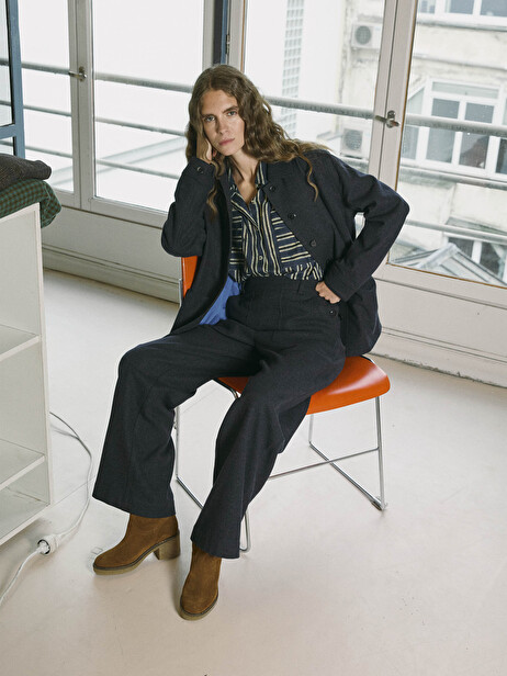 MOSES TROUSERS -  Bleu nuit , Ready-to-wear Bensimon