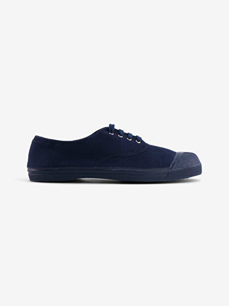 WOMEN'S TENNIS LACE COLORSOLE -  Marine , Tennis & Shoes Bensimon