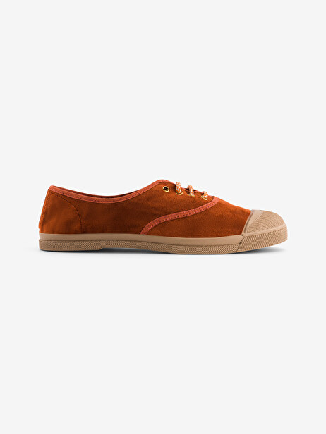 SOFT VELVET WOMEN'S TENNIS LACE -  Brick , Tennis & Shoes Bensimon