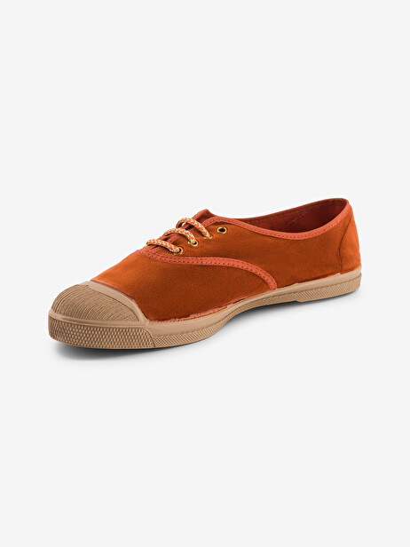 SOFT VELVET WOMEN'S TENNIS LACE -  Brick , Tennis & Shoes Bensimon