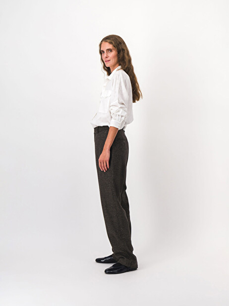 CHINO TROUSERS -  Flea market pattern , Ready-to-wear Bensimon