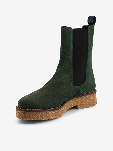 CREPE CHELSEA BOOTS -  Forest , Archives Bensimon