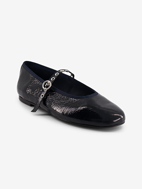 CRINKLED PATENT LEATHER LOAFERS -  Ocean , Archives Bensimon