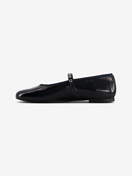 CRINKLED PATENT LEATHER LOAFERS -  Ocean , Archives Bensimon