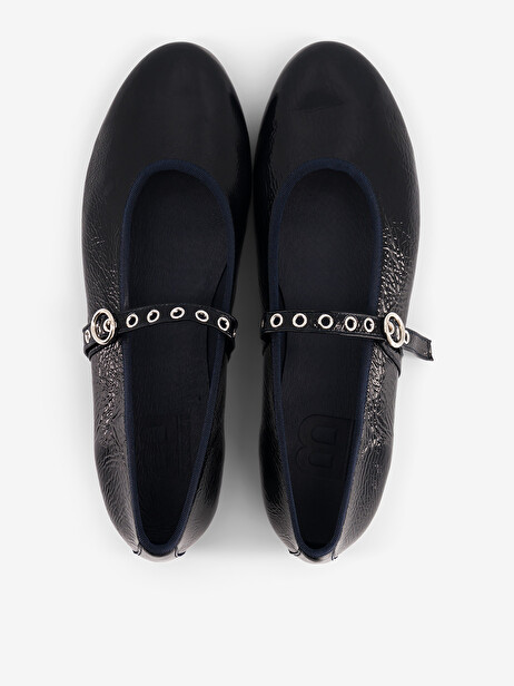 CRINKLED PATENT LEATHER LOAFERS -  Ocean , Archives Bensimon