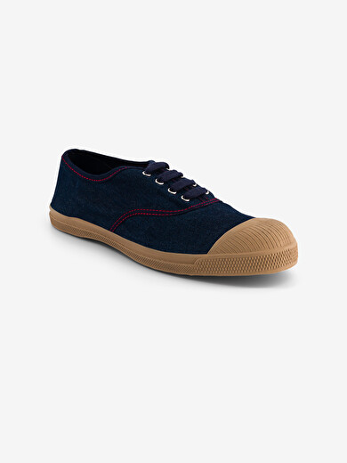 RAW DENIM WOMAN LACE UP TENNIS -  Denim , Tennis & Shoes Bensimon