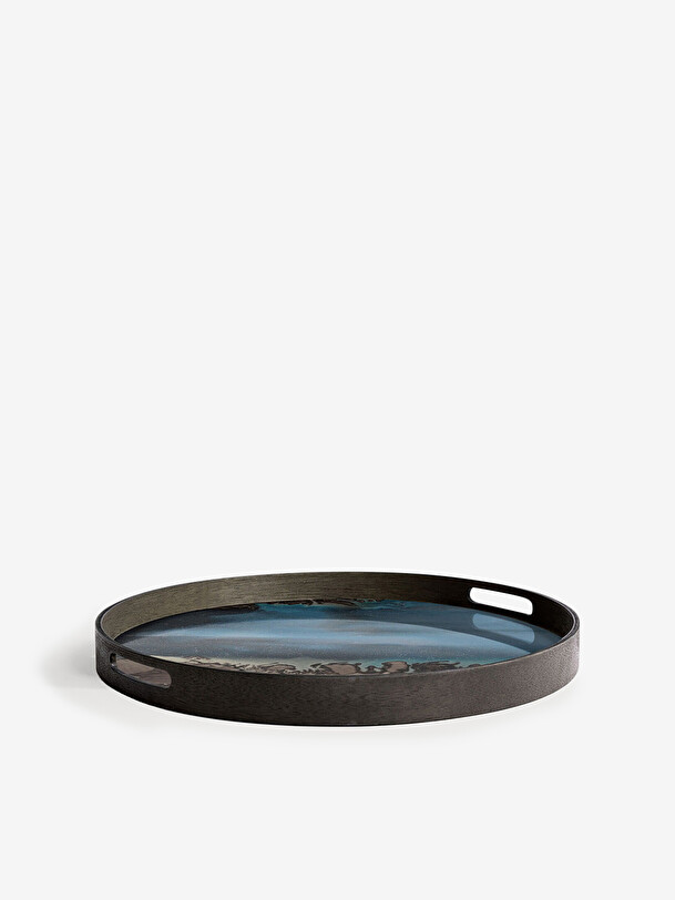 ORGANIC GLASS TRAY INK - Multicolored , Home design Bensimon