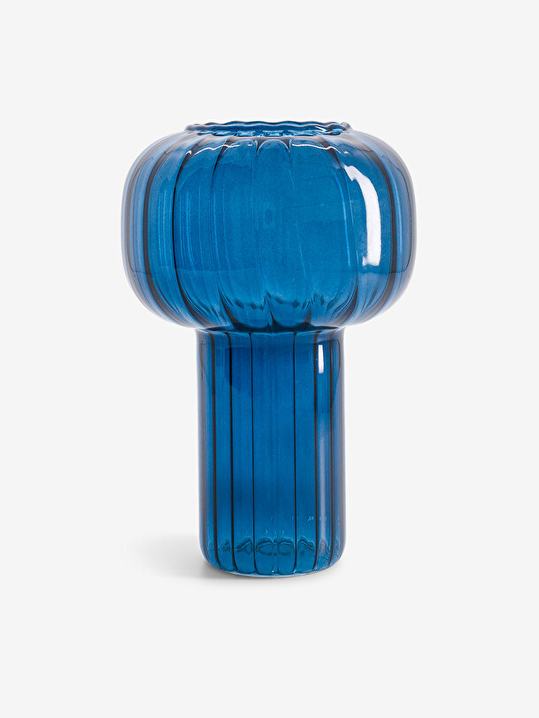 VASE TWIST BLEU M - Blue , Home design Bensimon