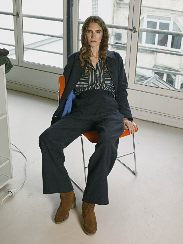 MOSES TROUSERS -  Bleu nuit , Ready-to-wear Bensimon
