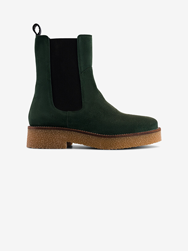 CREPE CHELSEA BOOTS -  Forest , Ready-to-wear Bensimon