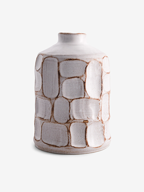 VASE BEIGE PINK CERAMIC -  Beige , Home design Bensimon