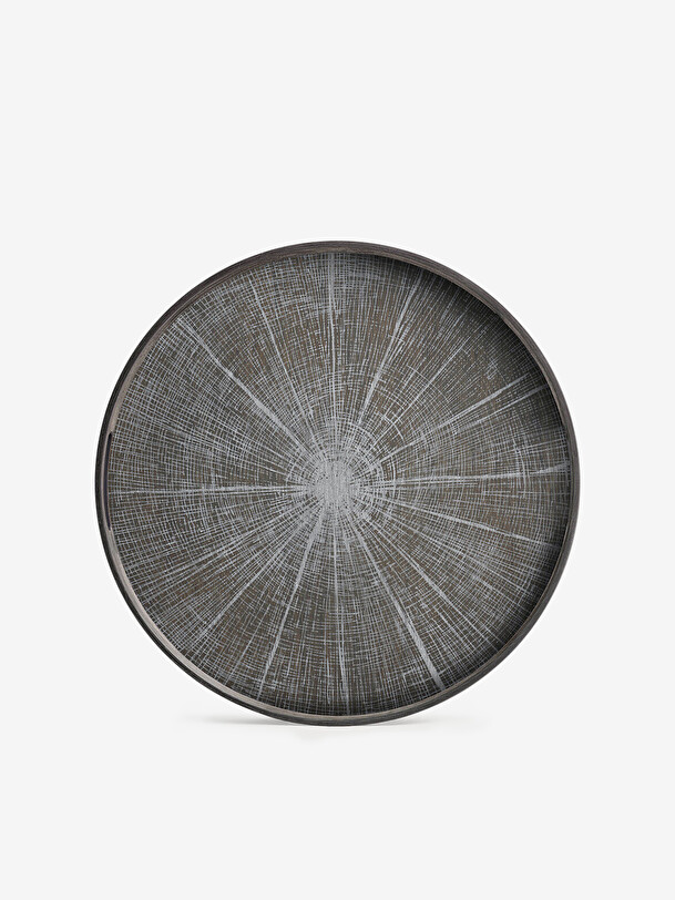 WOODEN TRAY WHITE SLICE - Multicolored , Home design Bensimon
