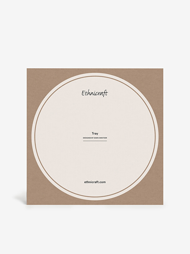 WOODEN TRAY WHITE SLICE - Multicolored , Home design Bensimon