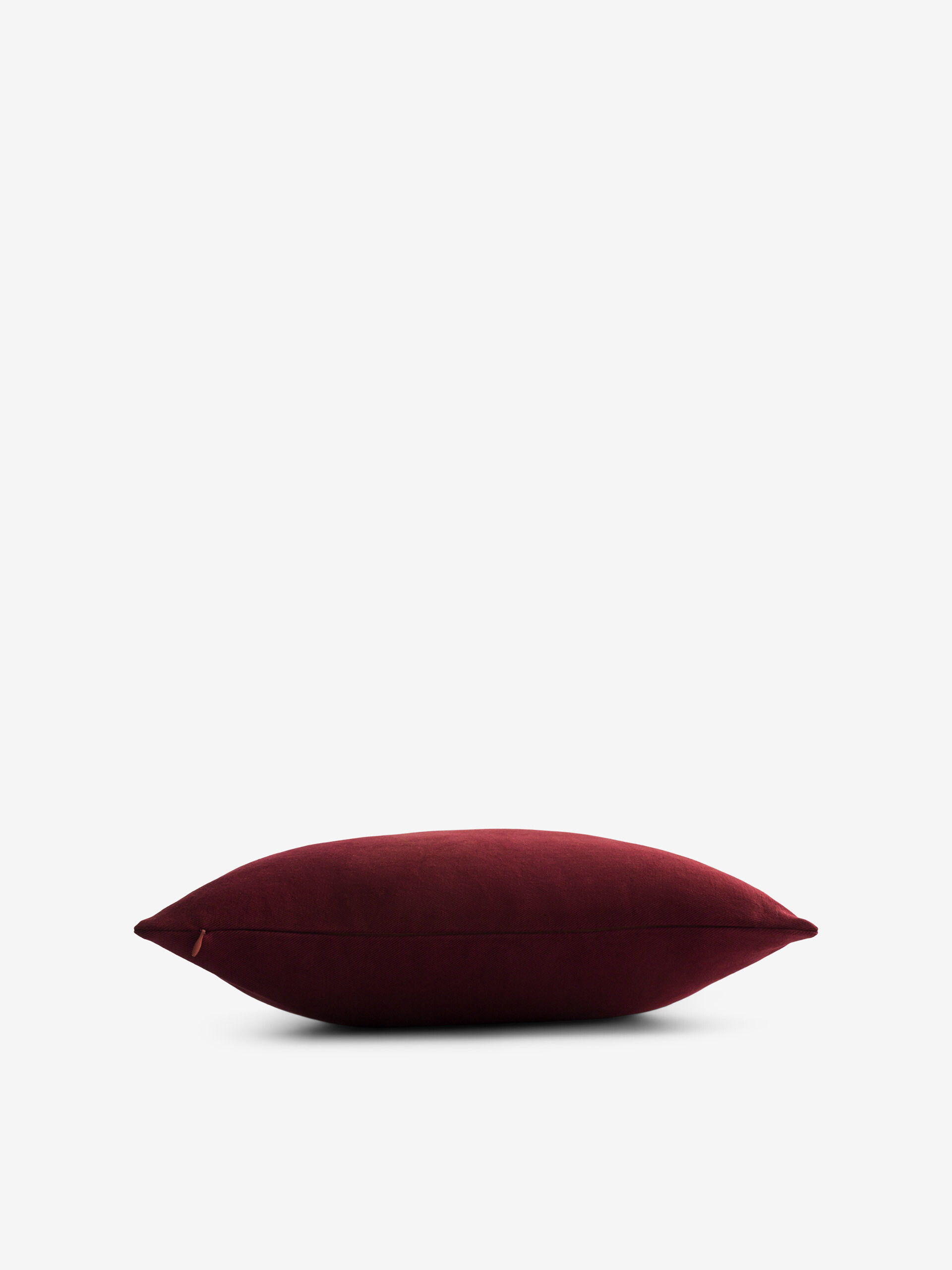 PLAIN CUSHION COTTON FLAME PLUM 45x45 - Plum , Home design Bensimon