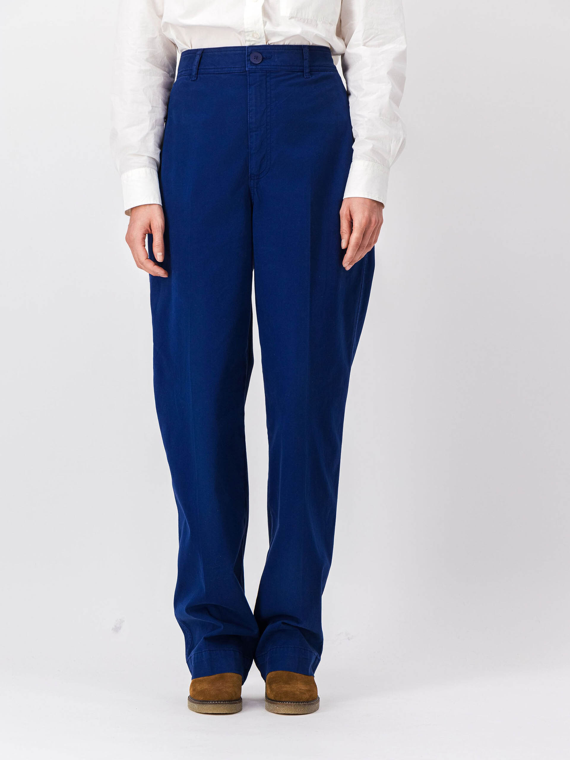 CHINO TROUSERS -  Encre , Ready-to-wear Bensimon