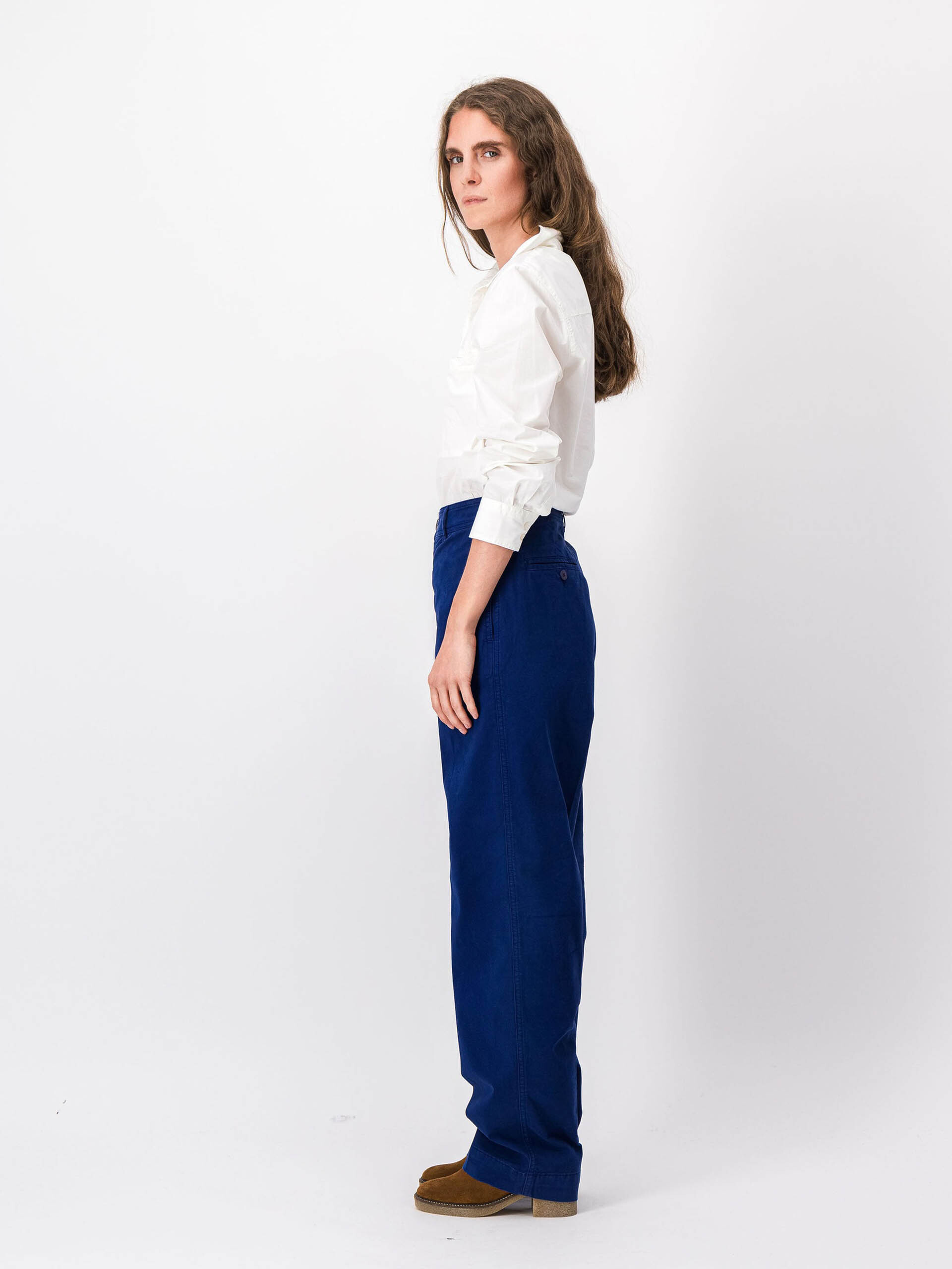 CHINO TROUSERS -  Encre , Ready-to-wear Bensimon