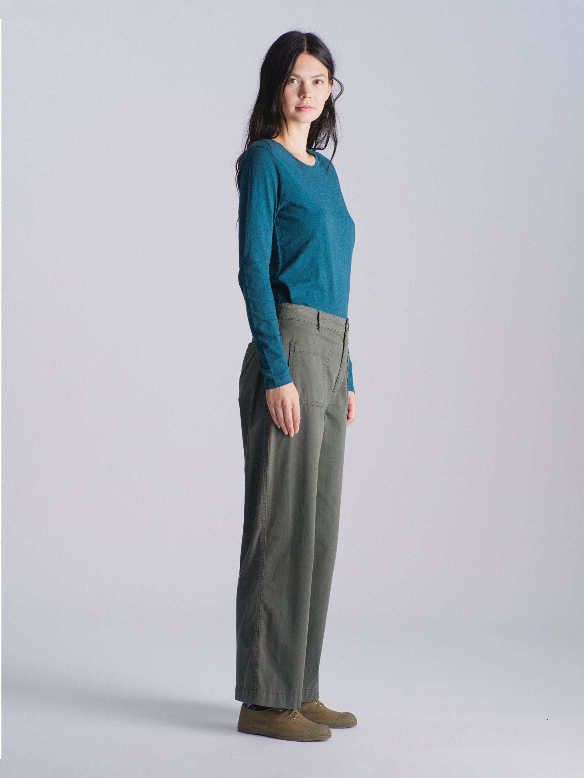 BLUA TROUSERS -  Forest , Ready-to-wear Bensimon