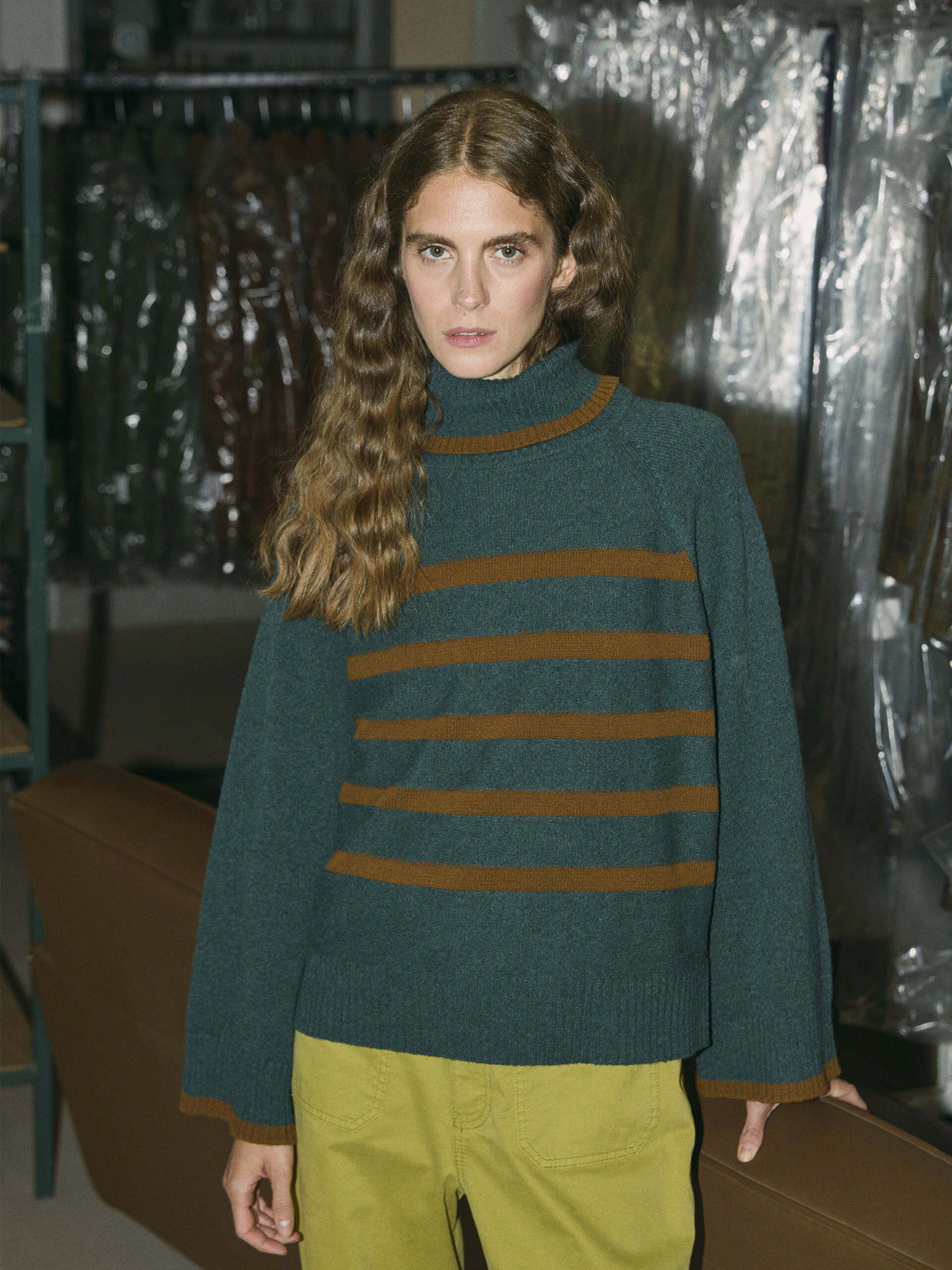 MAGGY JUMPER -  Pine green , Ready-to-wear Bensimon
