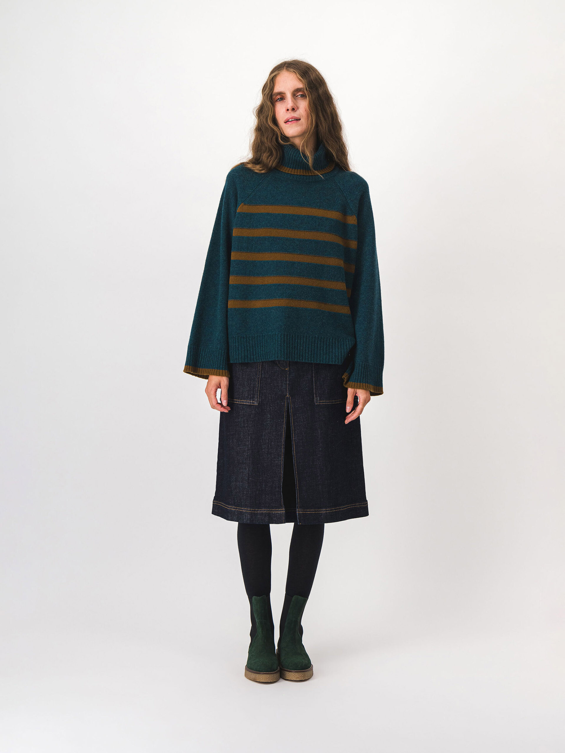 MAGGY JUMPER -  Pine green , Ready-to-wear Bensimon