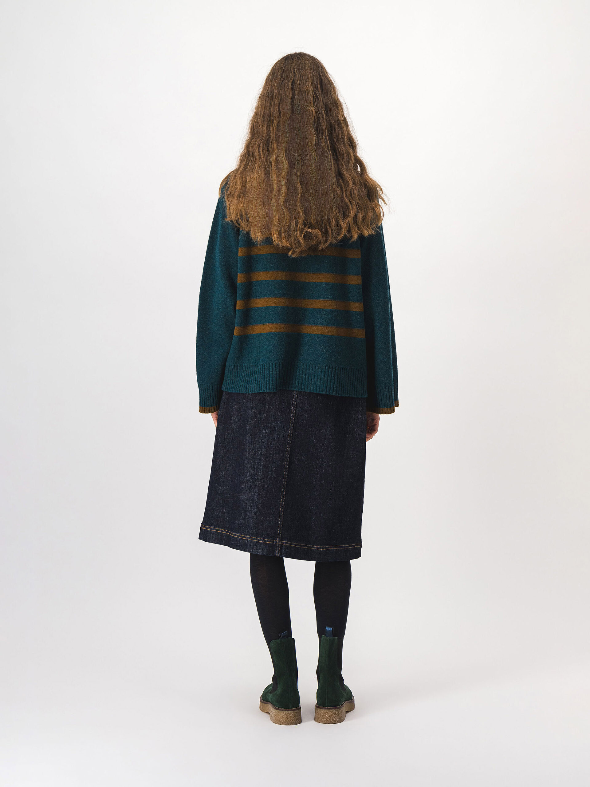 MAGGY JUMPER -  Pine green , Ready-to-wear Bensimon