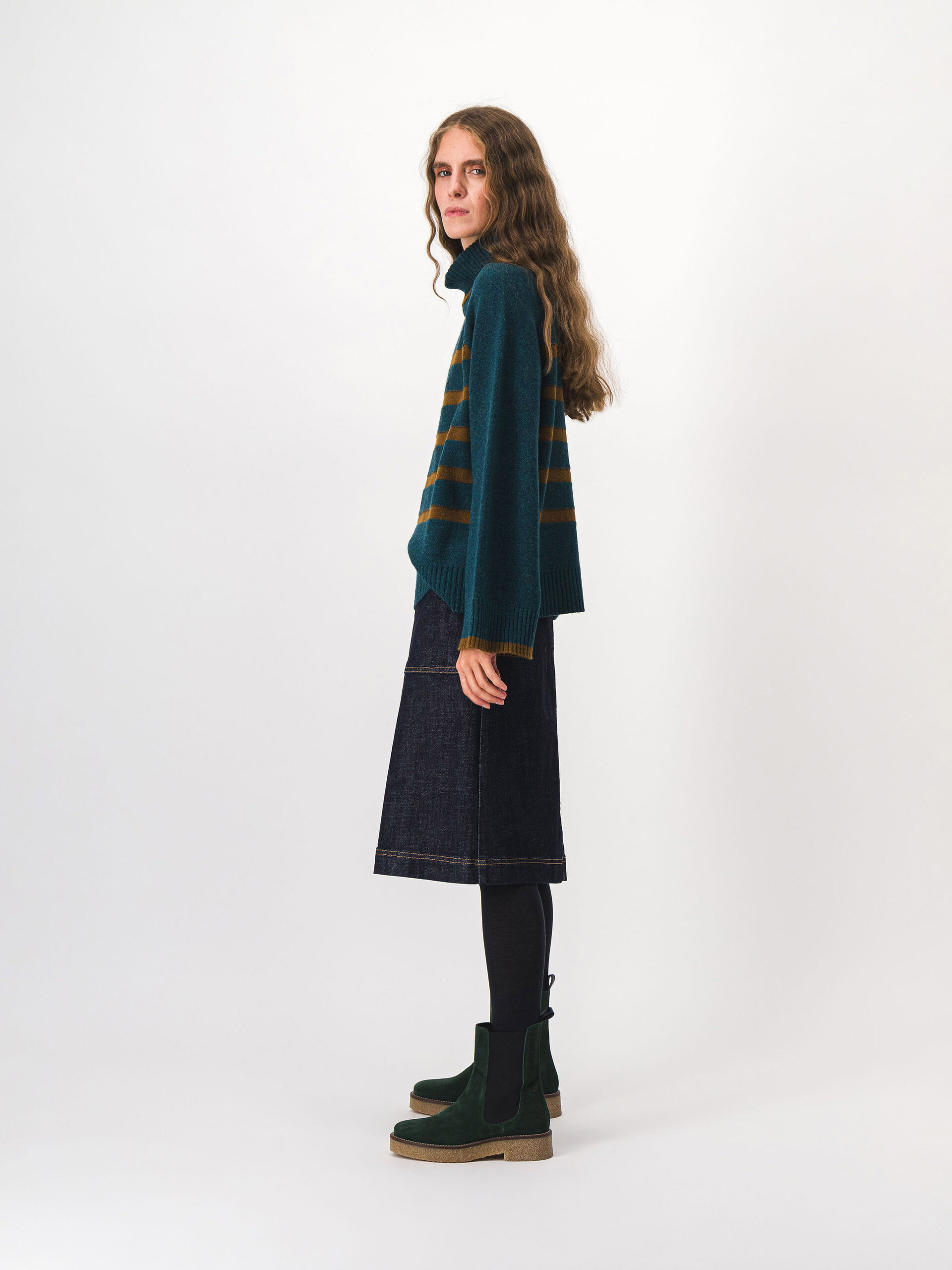 MAGGY JUMPER -  Pine green , Ready-to-wear Bensimon