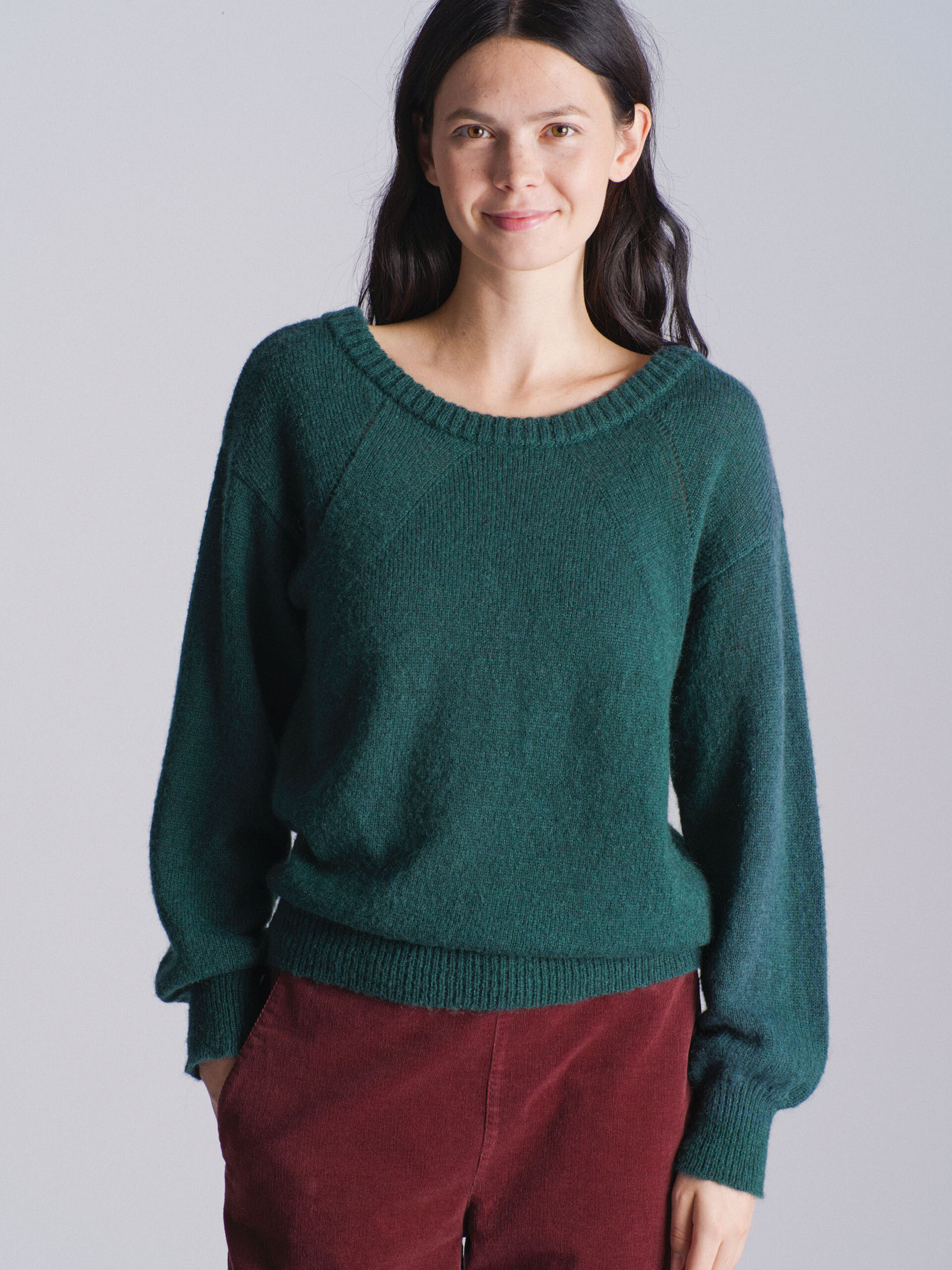 MOBBY JUMPER -  Pine green , Ready-to-wear Bensimon