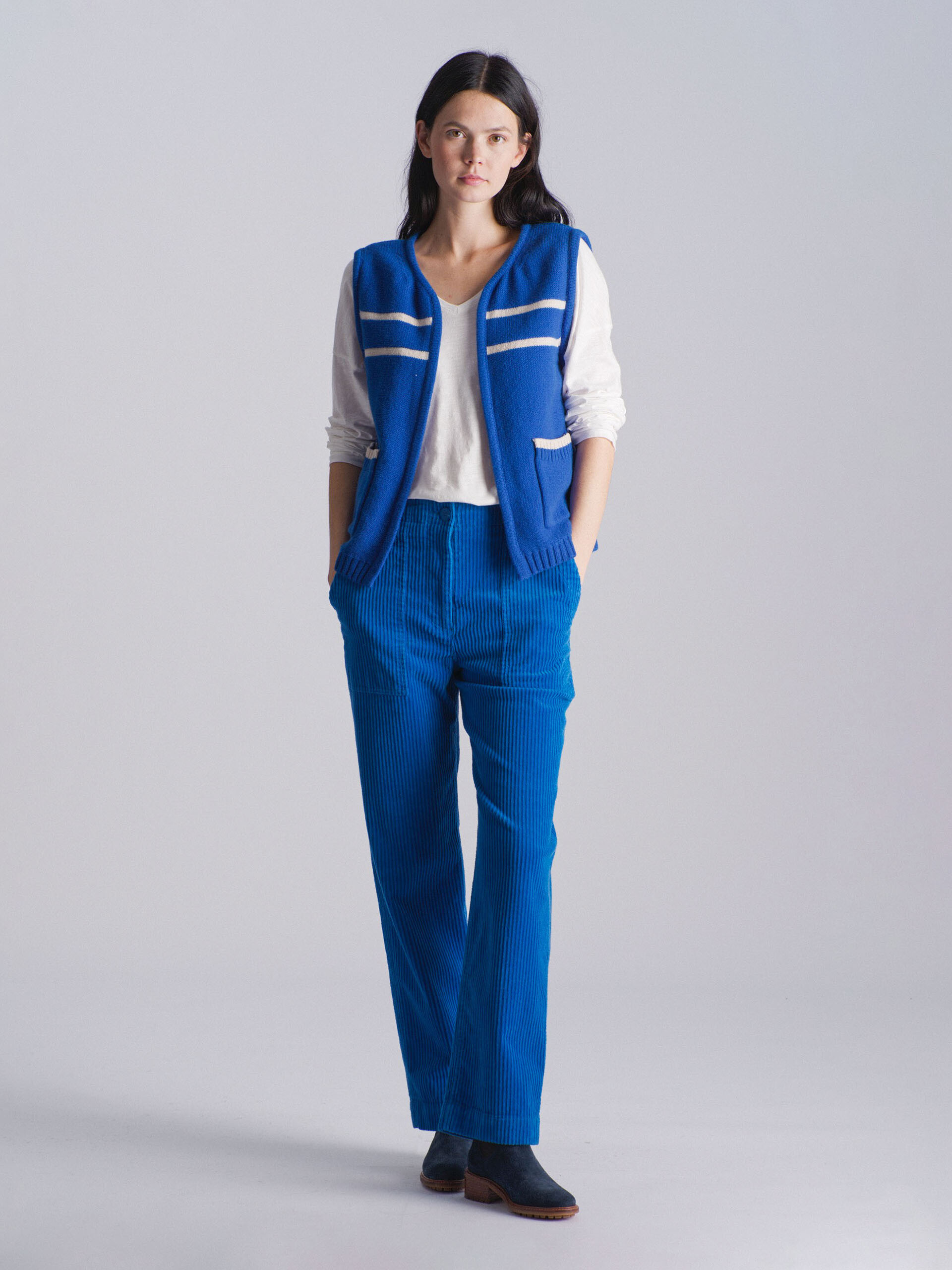 MARCEL CARDIGAN -  Turkish sea , Ready-to-wear Bensimon