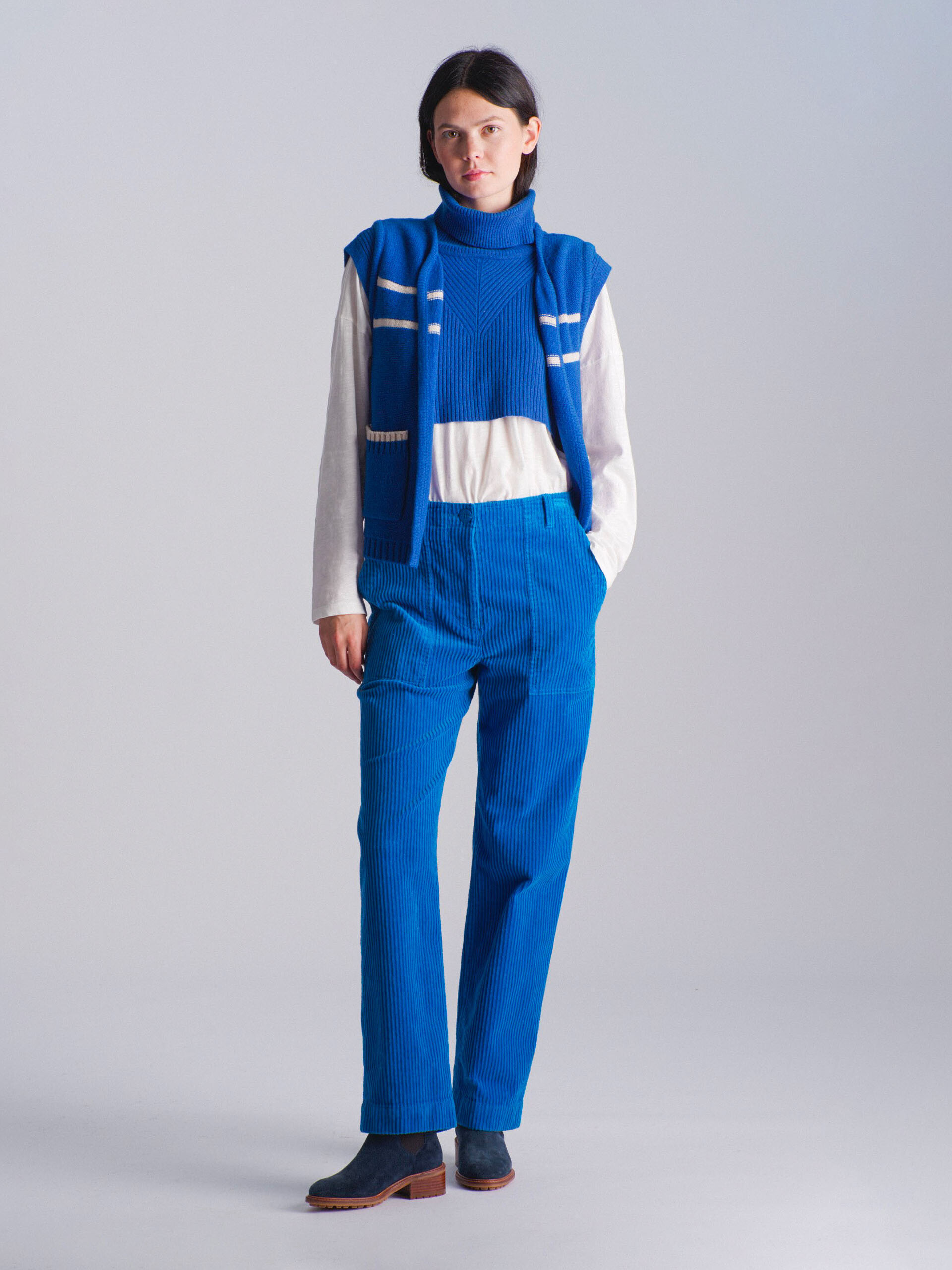 MARCEL CARDIGAN -  Turkish sea , Ready-to-wear Bensimon