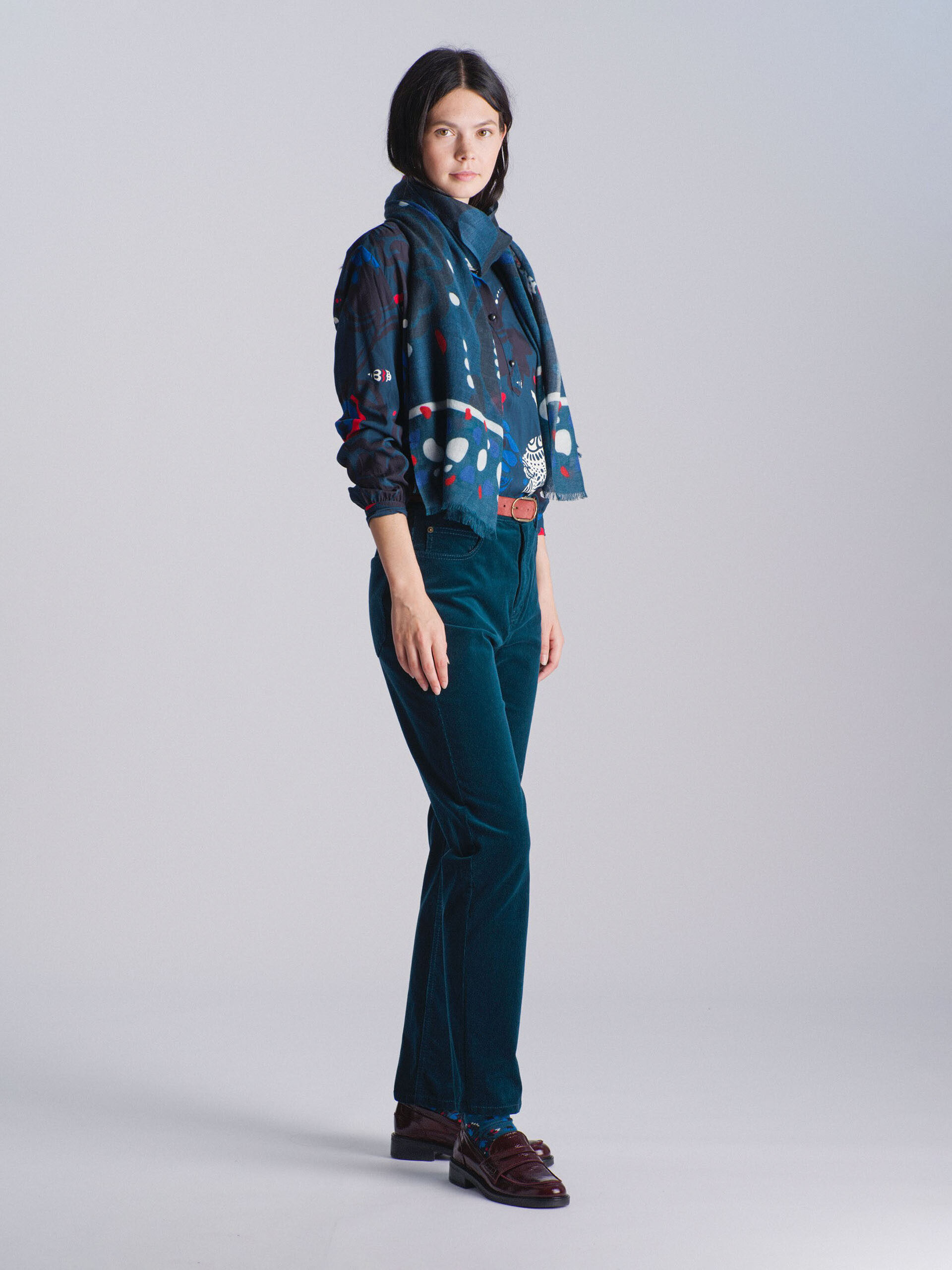 STOLE -  Imprime bleu , Ready-to-wear Bensimon