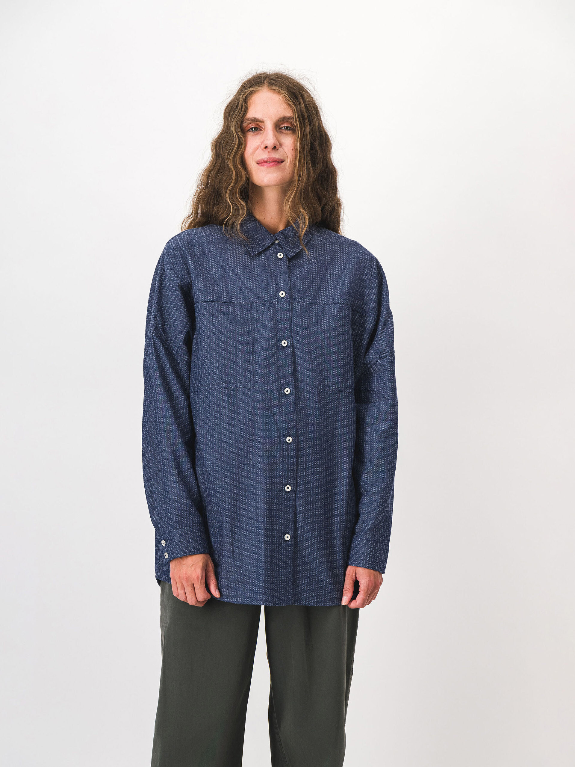MORGANE SHIRT -  Indigo , Ready-to-wear Bensimon