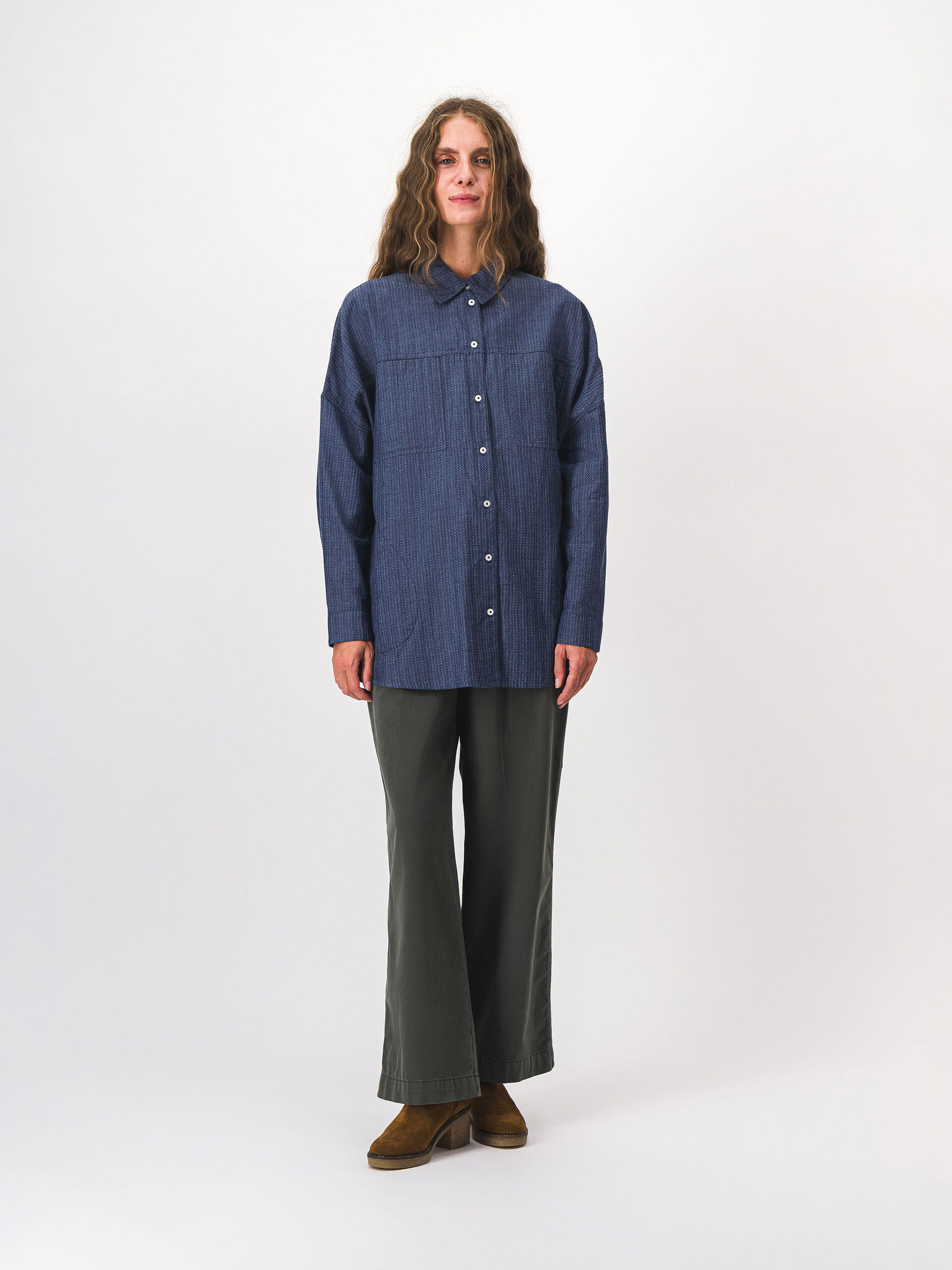 MORGANE SHIRT -  Indigo , Ready-to-wear Bensimon