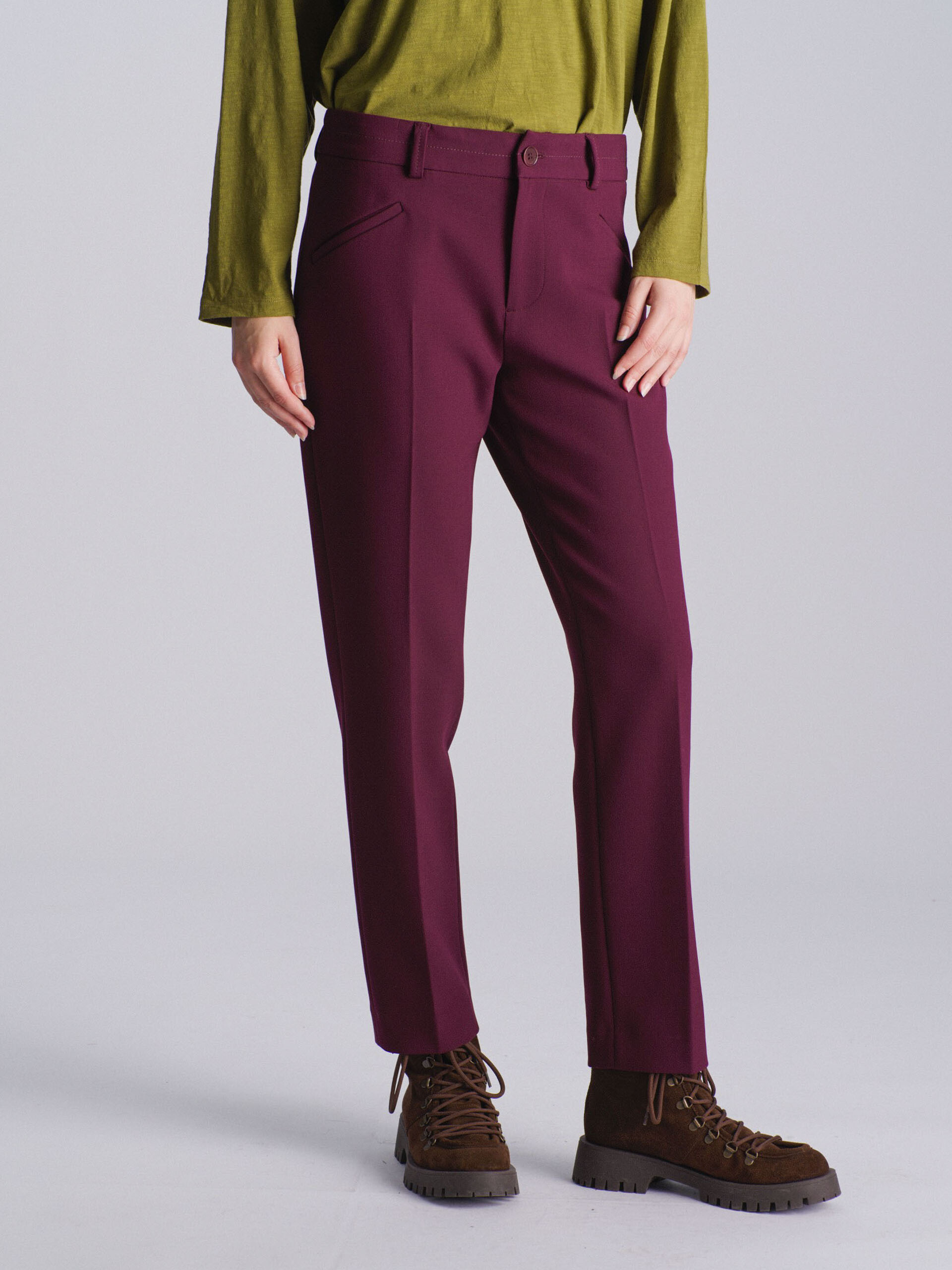 ADEMAR TROUSERS -  Aubergine , Ready-to-wear Bensimon