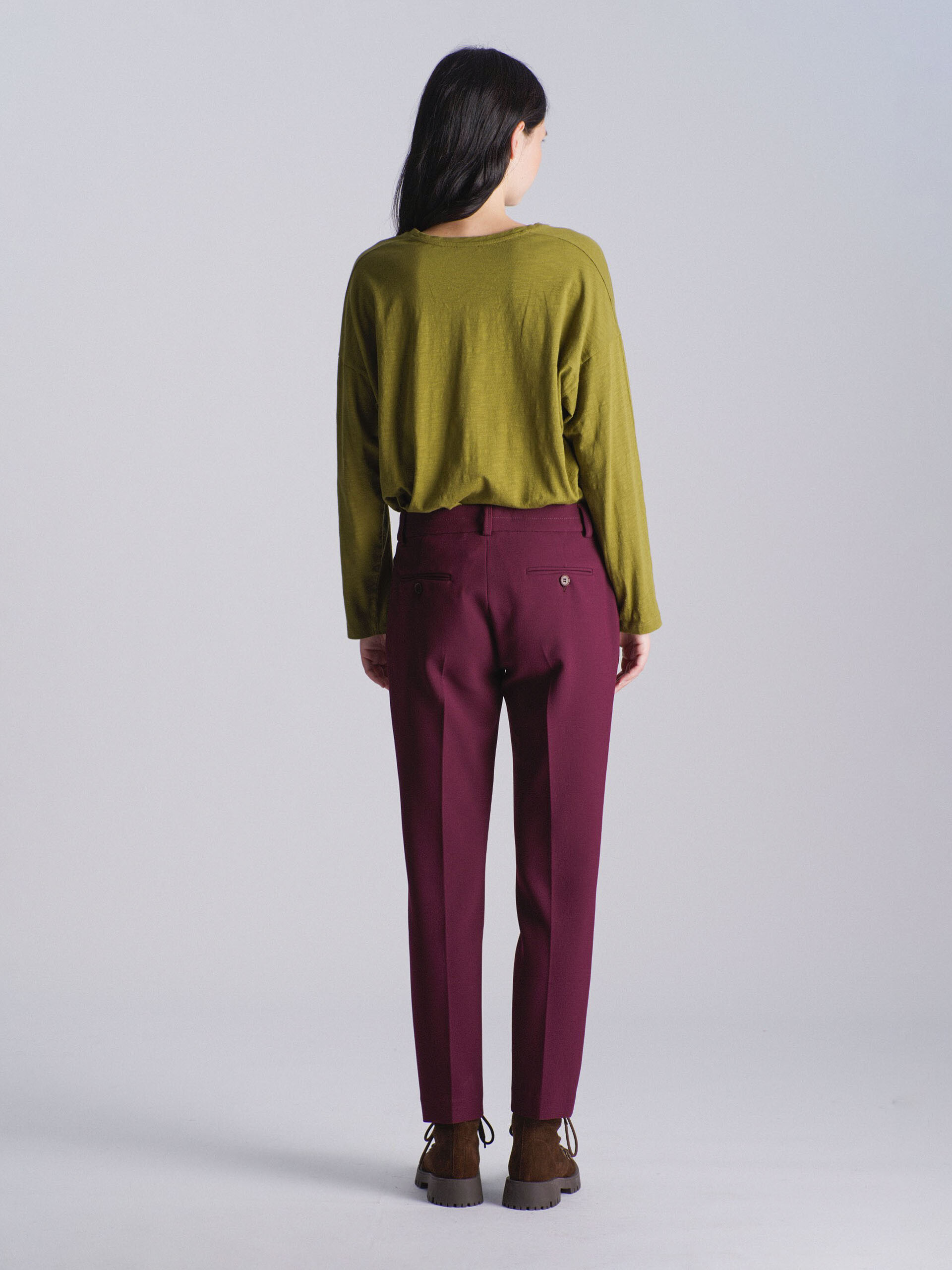 ADEMAR TROUSERS -  Aubergine , Ready-to-wear Bensimon