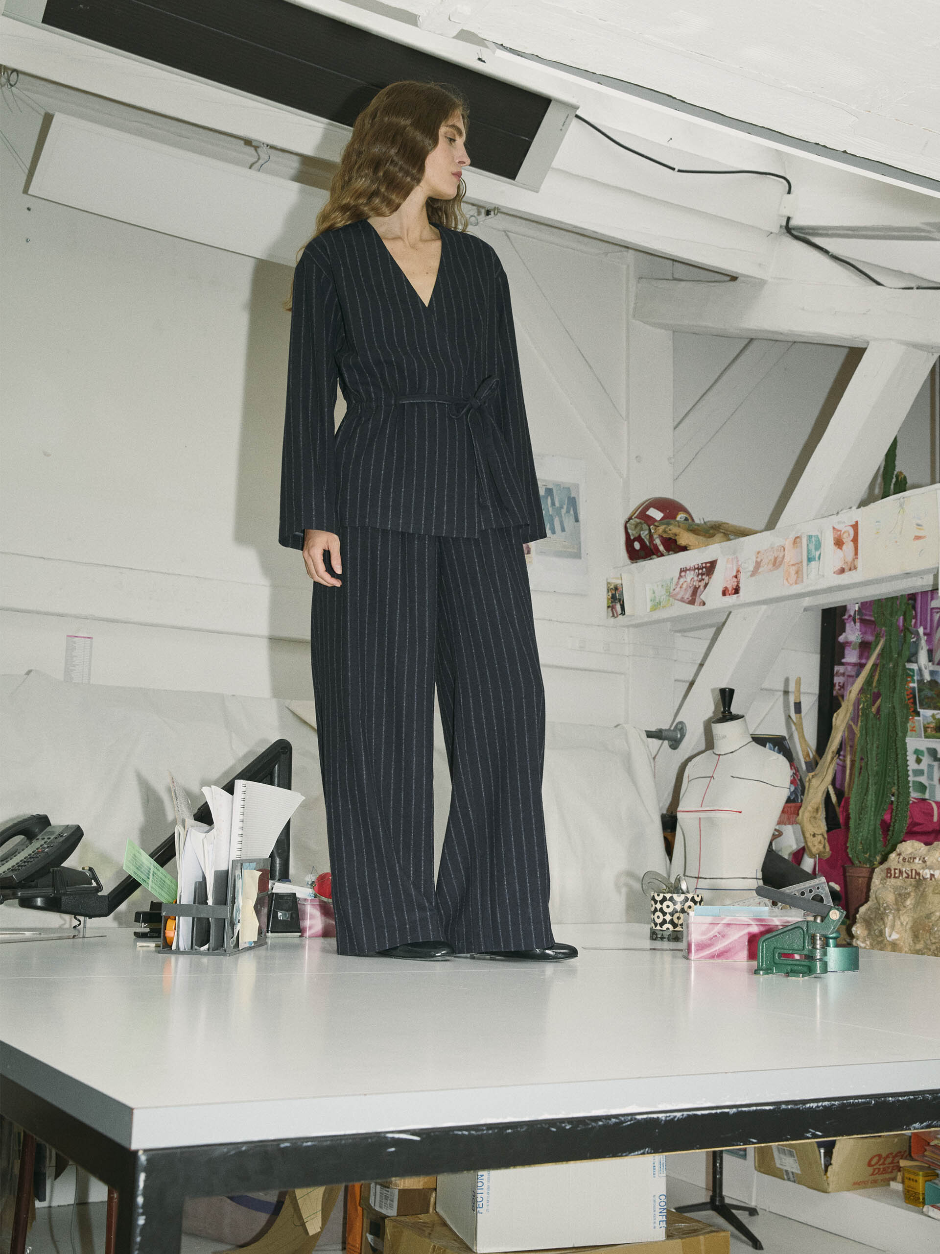 ICARE TROUSERS -  Stripes , Ready-to-wear Bensimon