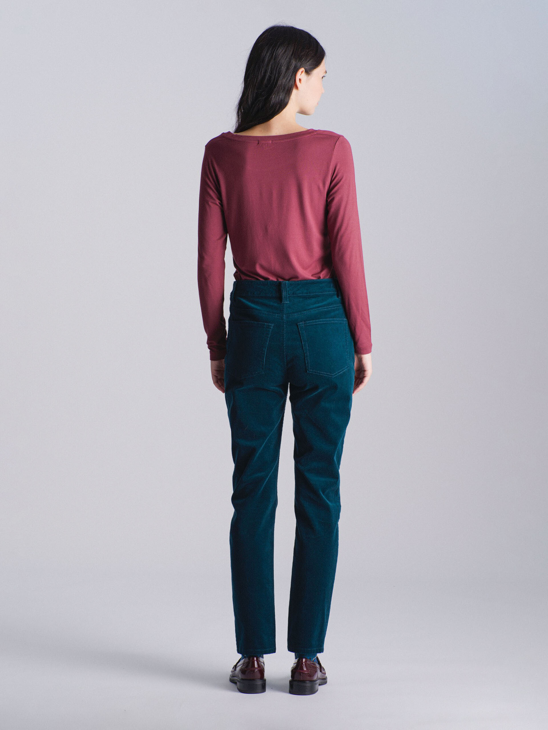 FILIBERT TROUSERS -  Blue oil , Ready-to-wear Bensimon
