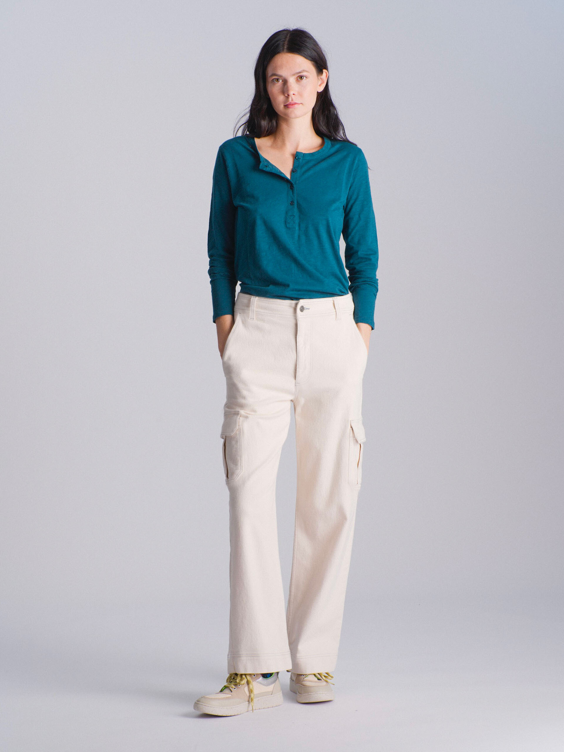 ESTELLA TROUSERS -  Ecru , Ready-to-wear Bensimon